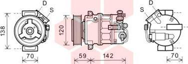 Van Wezel 3700K579 - Compresseur, climatisation cwaw.fr