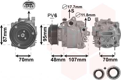 Van Wezel 3700K659 - Compresseur, climatisation cwaw.fr