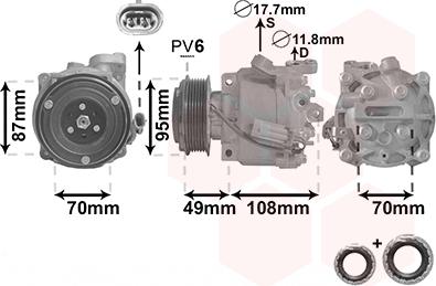 Van Wezel 3700K668 - Compresseur, climatisation cwaw.fr