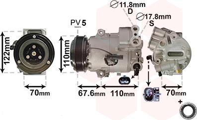 Van Wezel 3700K606 - Compresseur, climatisation cwaw.fr