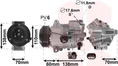 Van Wezel 3700K616 - Compresseur, climatisation cwaw.fr