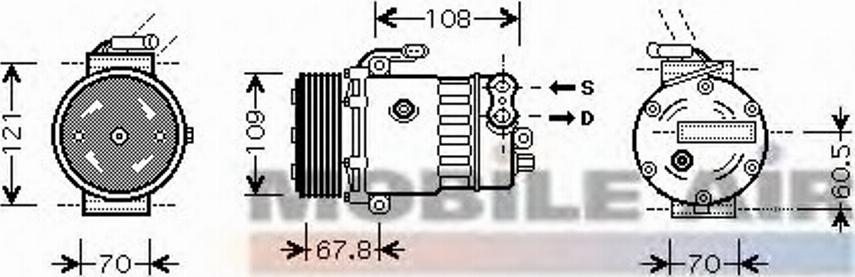 Van Wezel 3700K139 - Embrayage magnétique, pour compresseurs de climatisation cwaw.fr