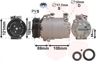 Van Wezel 3700K317 - Compresseur, climatisation cwaw.fr