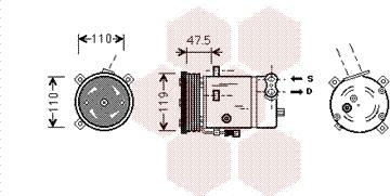 Van Wezel 3700K277 - Compresseur, climatisation cwaw.fr