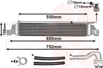 Van Wezel 37013700 - Radiateur d'huile de boîte automatique cwaw.fr