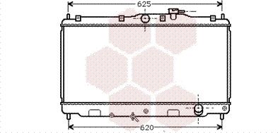 Van Wezel 25002016 - Radiateur, refroidissement du moteur cwaw.fr