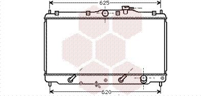 Van Wezel 25002011 - Radiateur, refroidissement du moteur cwaw.fr