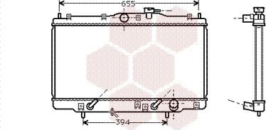 Van Wezel 25002071 - Radiateur, refroidissement du moteur cwaw.fr