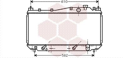 Van Wezel 25002114 - Radiateur, refroidissement du moteur cwaw.fr