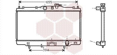 Van Wezel 25002118 - Radiateur, refroidissement du moteur cwaw.fr