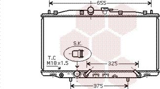 Van Wezel 25002179 - Radiateur, refroidissement du moteur cwaw.fr