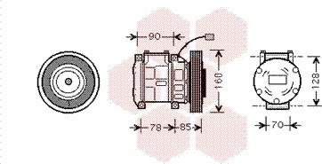 Van Wezel 2500K019 - Compresseur, climatisation cwaw.fr