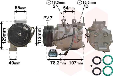 Van Wezel 2500K311 - Compresseur, climatisation cwaw.fr