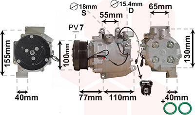 Van Wezel 2500K208 - Compresseur, climatisation cwaw.fr