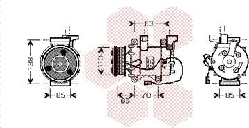 Van Wezel 2500K207 - Compresseur, climatisation cwaw.fr