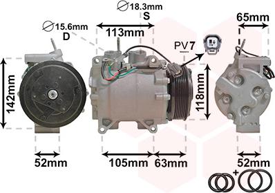 Van Wezel 2500K238 - Compresseur, climatisation cwaw.fr