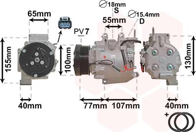 Van Wezel 2500K232 - Compresseur, climatisation cwaw.fr