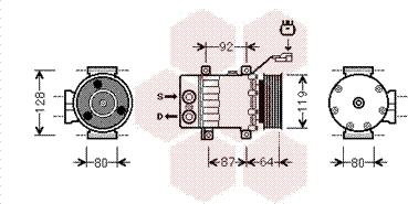 Van Wezel 2100K047 - Compresseur, climatisation cwaw.fr