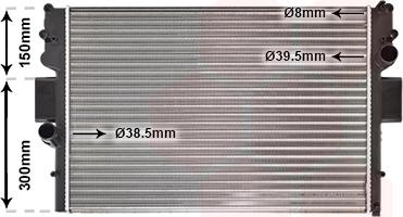 Van Wezel 28002057 - Radiateur, refroidissement du moteur cwaw.fr