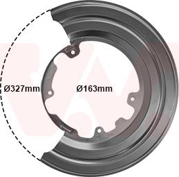 Van Wezel 2812373 - Déflecteur, disque de frein cwaw.fr