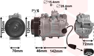 Van Wezel 7400K074 - Compresseur, climatisation cwaw.fr