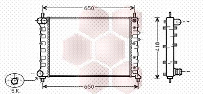 Van Wezel 73002077 - Radiateur, refroidissement du moteur cwaw.fr