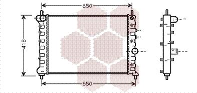 Van Wezel 73002078 - Radiateur, refroidissement du moteur cwaw.fr