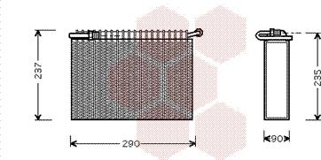 Van Wezel 7300V006 - Évaporateur climatisation cwaw.fr