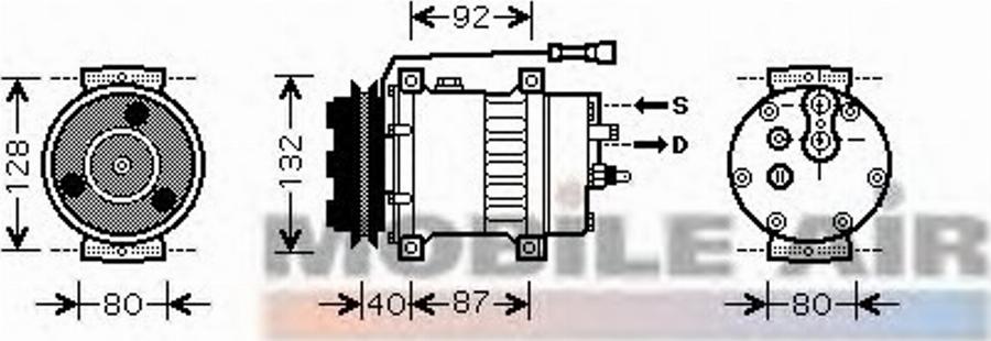 Van Wezel 7700K044 - Compresseur, climatisation cwaw.fr