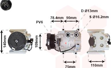 Van Wezel 7700K034 - Compresseur, climatisation cwaw.fr