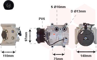 Van Wezel 7700K025 - Compresseur, climatisation cwaw.fr