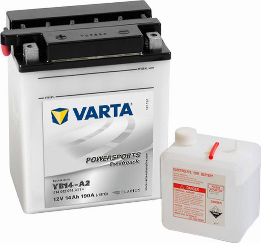 Varta 514 012 014 - Batterie de démarrage cwaw.fr