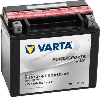 Varta 510012009A514 - Batterie de démarrage cwaw.fr