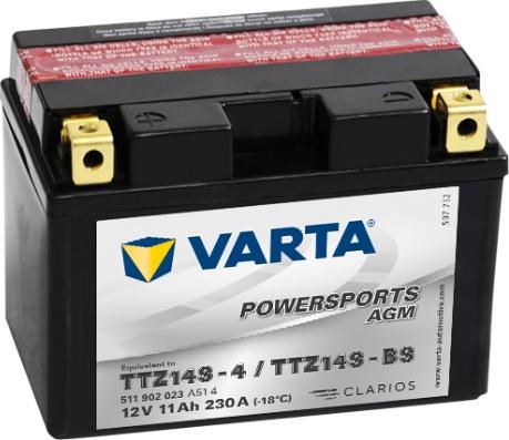 Varta 511902023A514 - Batterie de démarrage cwaw.fr