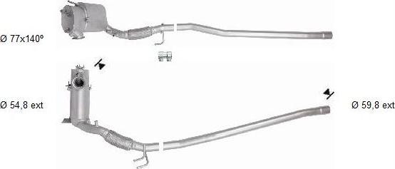 VEGAZ AK-343 - Filtre à particules / à suie, échappement cwaw.fr