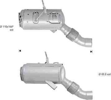 VEGAZ BK-827SIC - Filtre à particules / à suie, échappement cwaw.fr