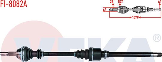 Veka FI-8082A - Arbre de transmission cwaw.fr