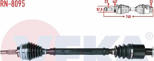 Veka RN-8095 - Arbre de transmission cwaw.fr