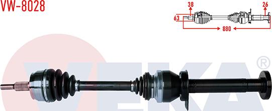 Veka VW-8028 - Arbre de transmission cwaw.fr