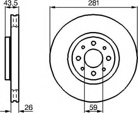 VEMA 98255 - Disque de frein cwaw.fr