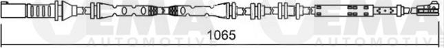 VEMA 117508 - Contact d'avertissement, usure des plaquettes de frein cwaw.fr