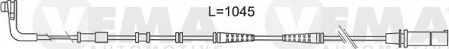 VEMA 117513 - Contact d'avertissement, usure des plaquettes de frein cwaw.fr