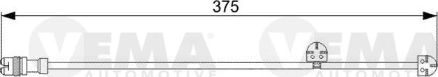 VEMA 117528 - Contact d'avertissement, usure des plaquettes de frein cwaw.fr