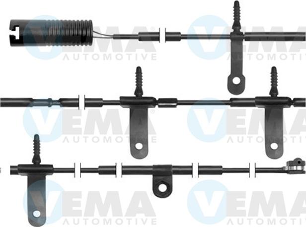 VEMA 117266 - Contact d'avertissement, usure des plaquettes de frein cwaw.fr