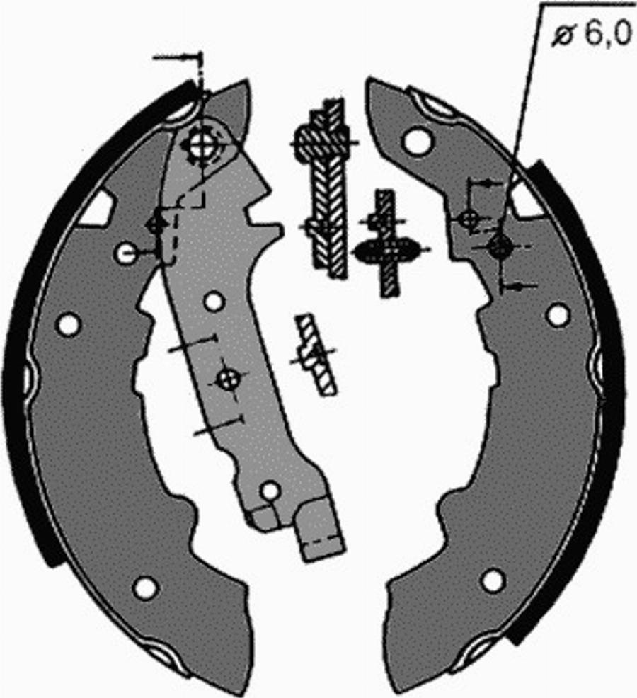 VEMA 84447 - Jeu de mâchoires de frein cwaw.fr