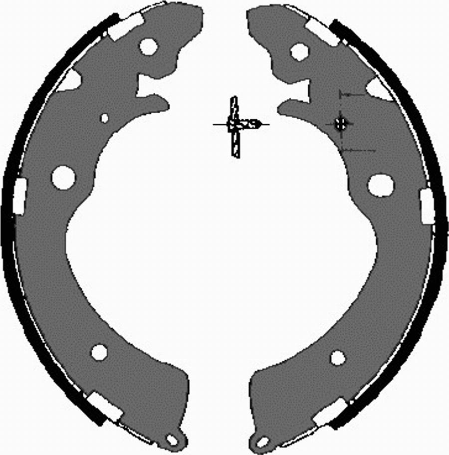 VEMA 84569 - Jeu de mâchoires de frein cwaw.fr