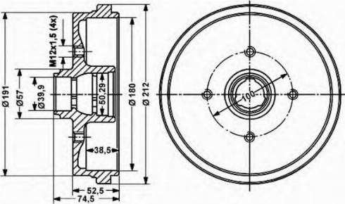 VEMA 800960 - Tambour de frein cwaw.fr