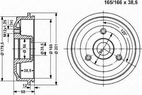 VEMA 801285 - Tambour de frein cwaw.fr