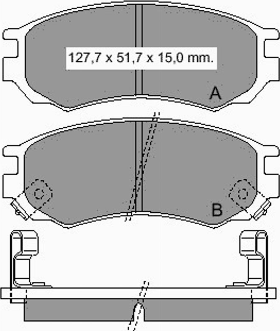 VEMA 834990 - Kit de plaquettes de frein, frein à disque cwaw.fr