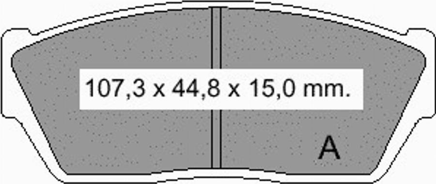 VEMA 834400 - Kit de plaquettes de frein, frein à disque cwaw.fr